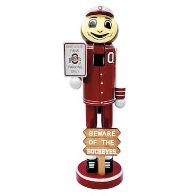 12" Ohio State Beware of the Buckeyes Nutcracker