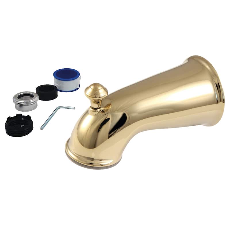 Made To Match 6-Inch Universal Tub Spout with Diverter - Polished Brass