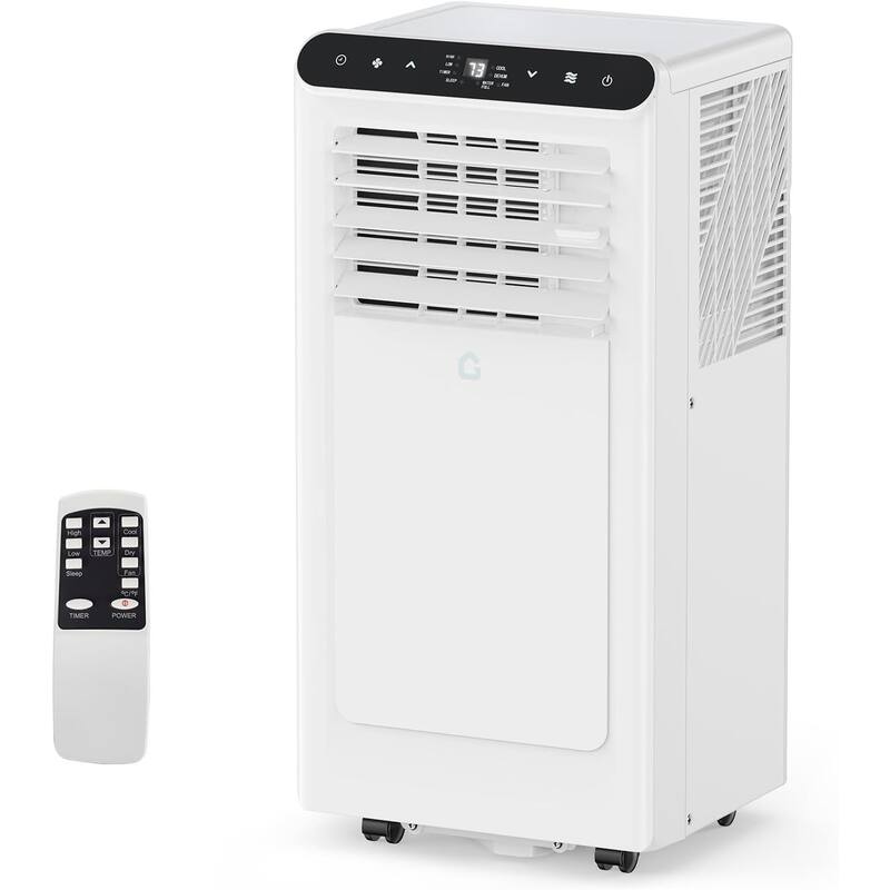 Portable Air Conditioner - 3-in-1 Cooling/Dehumidifier & Fan, 42dB Quiet AC with Remote - White
