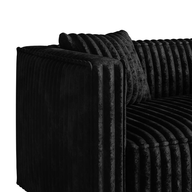 CraftPorch Mid Century Modern 3- Pieces Upholstered Living Room Set