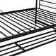 preview thumbnail 11 of 10, Twin Over Twin Metal Bunk Bed with Storage Shelf and Guardrails for Space-Saving and Versatile Bedroom Solutions