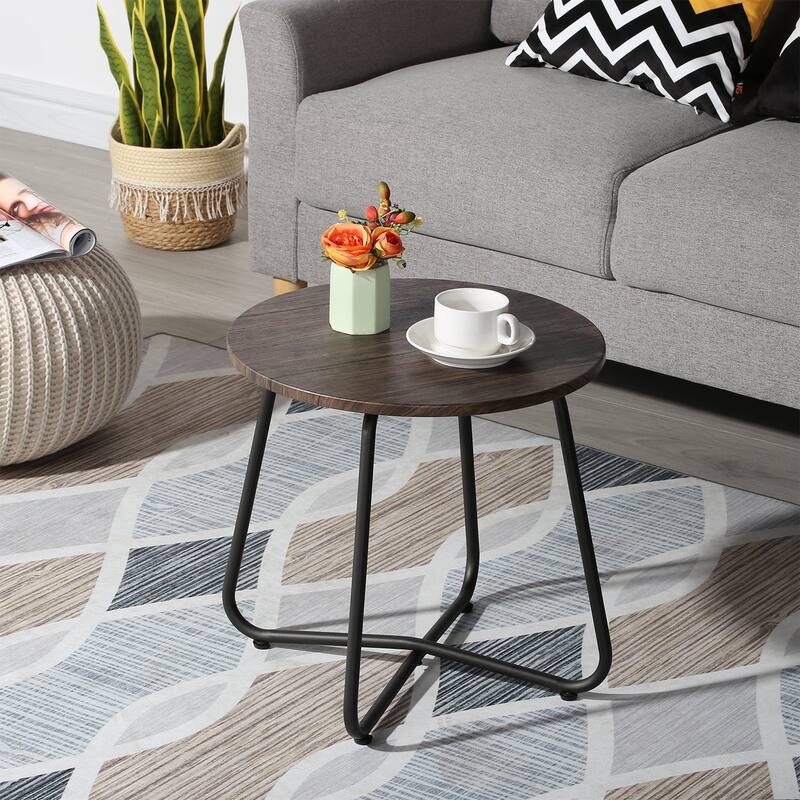 VECELO Modern Small Round Coffee tables