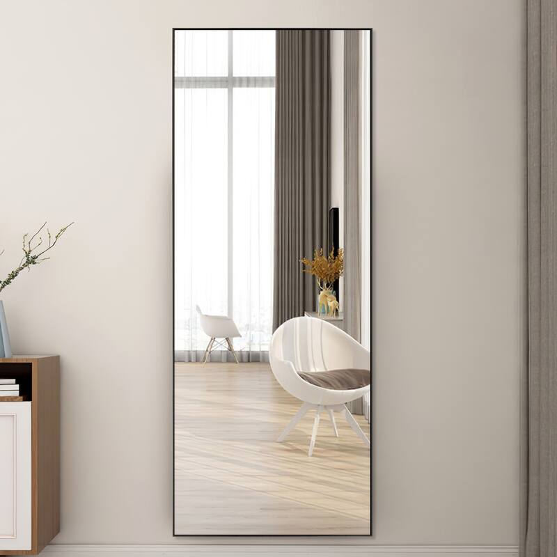 Framed Floor Mirror Standing Holder Full Length Mirrors