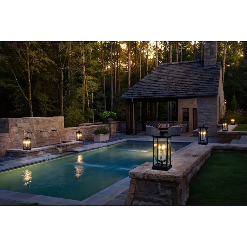Hinkley Lighting Weymouth 12v 10.5w 3 Light 20" Tall Pier Mount Post