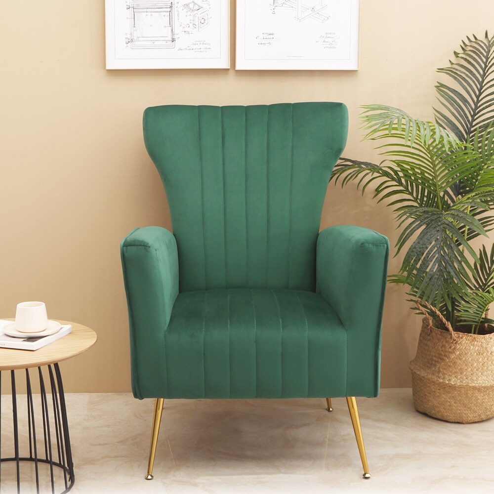 Wingback accent chairs with arms shop
