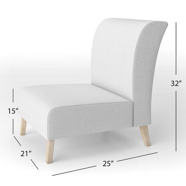 dimension image slide 1 of 2, Designart 'White Stained Glass Floral' Upholstered Floral Accent Chair