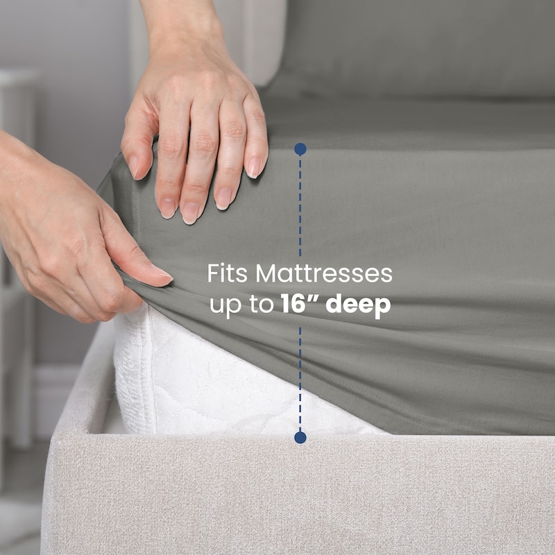 Martex 400 TC 100% Cotton Sateen, Deep Pocket, Silky Soft Sheet Set