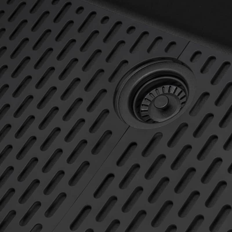 Ruvati Black Silicone Bottom Grid Sink Mat - RVA41030BK