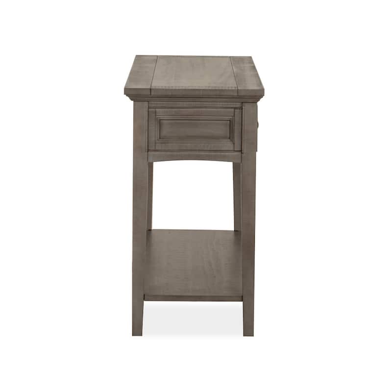 Magnussen Home Paxton Place Dovetail Grey Rectangular Sofa Table - 50''W x 16''D x 29''H