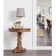 preview thumbnail 2 of 13, Bella 30 inch Round Table by Kosas Home Honey Brown