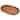 Wood Serving Tray Oval Decorative Platter Brown 15x10 Inch