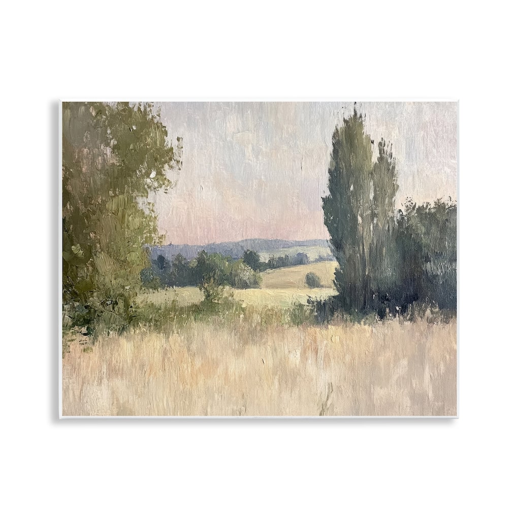 Stupell Tranquil Abstract Countryside Wall Plaque Art Design By Petal Prints Design