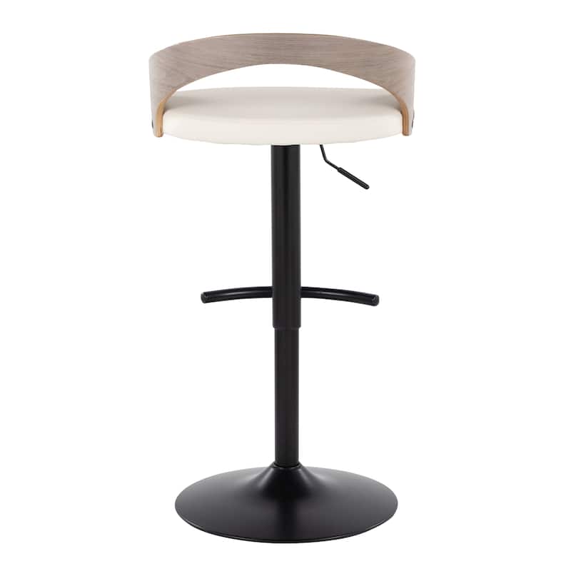 Carson Carrington Stavanger Adjustable Bar Stool with Rounded T Footrest (Set of 2)