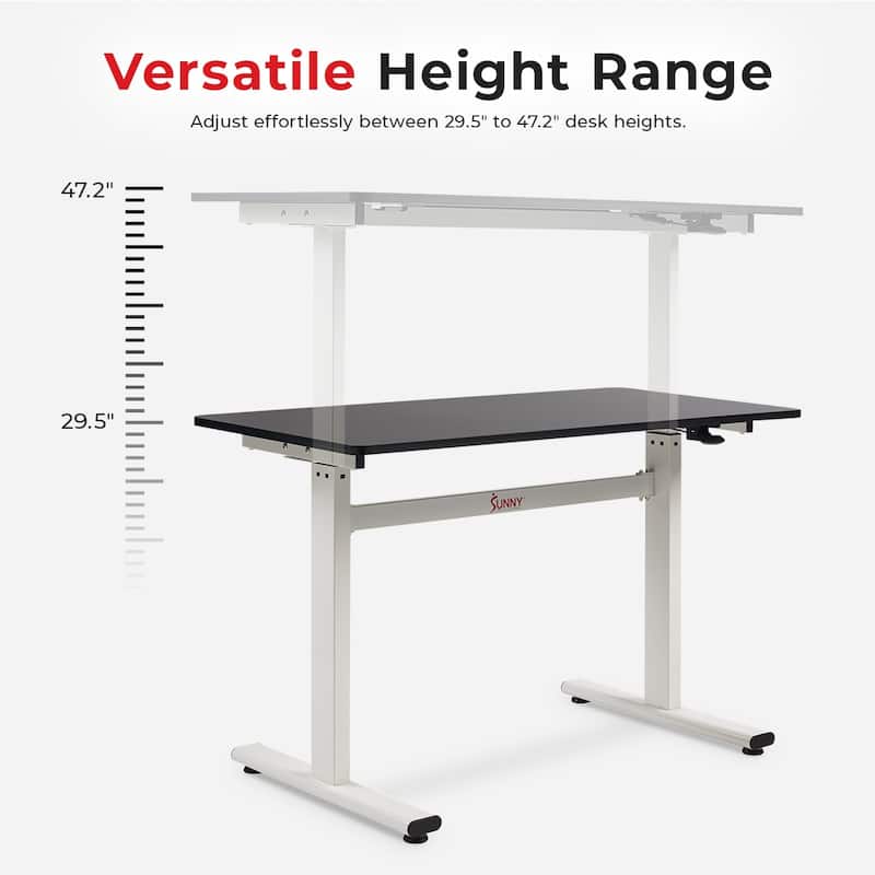 Sunny Health & Fitness Multi-Purpose Air-Drive Adjustable Standing Desk A023001