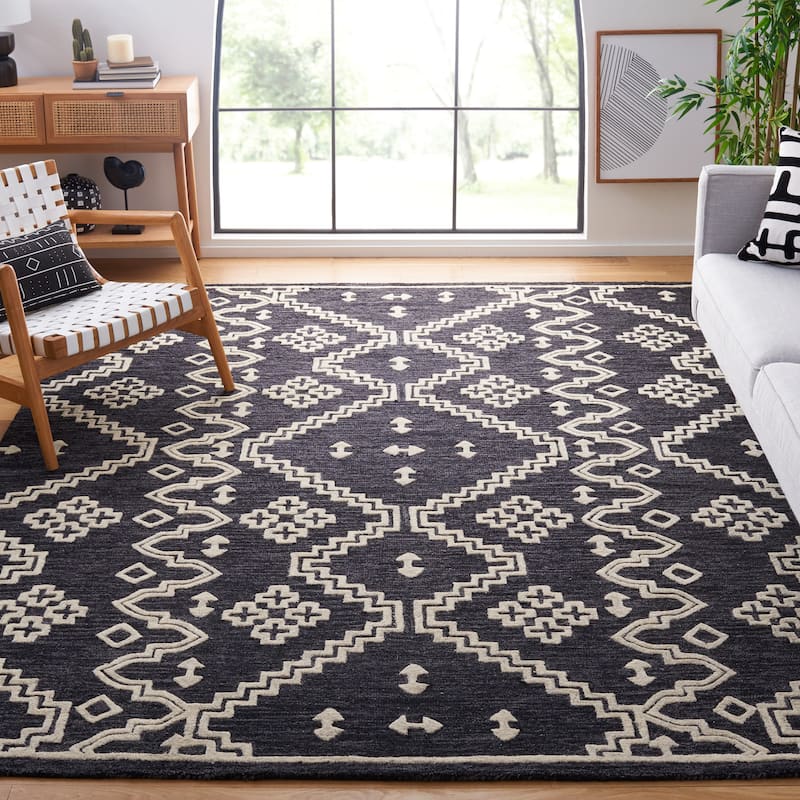 SAFAVIEH Handmade Abstract Ruveyda Modern Wool Rug