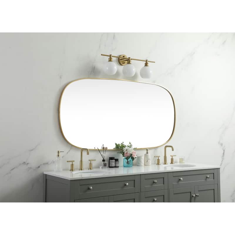 Elegant Lighting MR2B3060 Brynn 30" W x 60" H Oval Framed Bathroom
