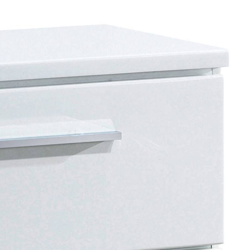 Clementine Contemporary Nightstand, White
