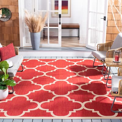 SAFAVIEH Courtyard Maryanne Indoor/ Outdoor Waterproof Patio Backyard Rug