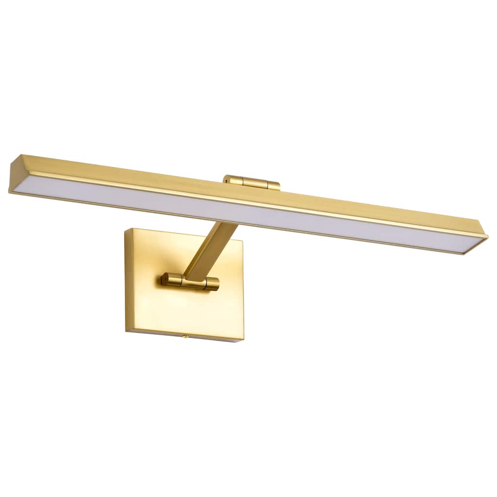 Hazel 2 Foot LED Picture Light 3 CCT Selectable Vintage Brass Finish Acrylic Lens - Vintage Brass