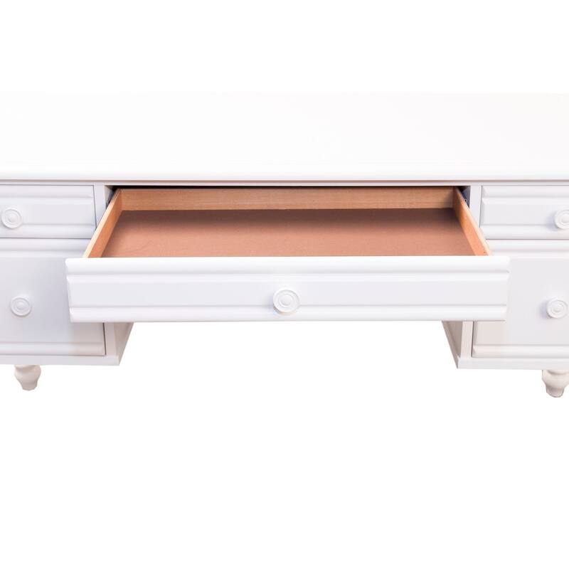 Summer House I Oyster White Vanity Desk - W56 x D20 x H30