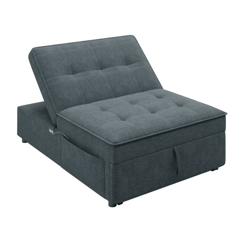 Upgraded Sleeper Chair Bed Sofa Bed,4 in 1 Multi-Function Folding Ottoman Bed