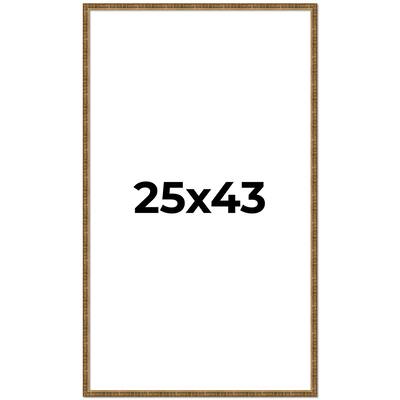 25x43 Frame Gold Picture Frame - Complete Modern Photo Frame Includes