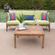Option Teak + Green Cushion