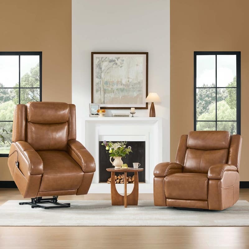 Spruce & Spring Dual Motor Power Lift Recliner Chair for Elderly with Massage and Heat
