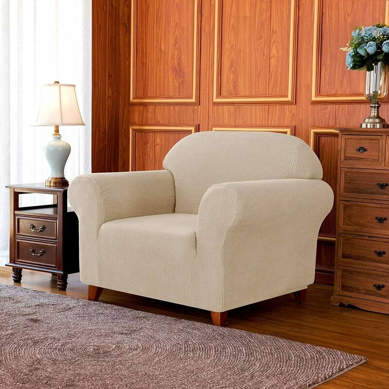 Subrtex Stretch Armchair Slipcover 1 Piece Spandex Furniture Protector