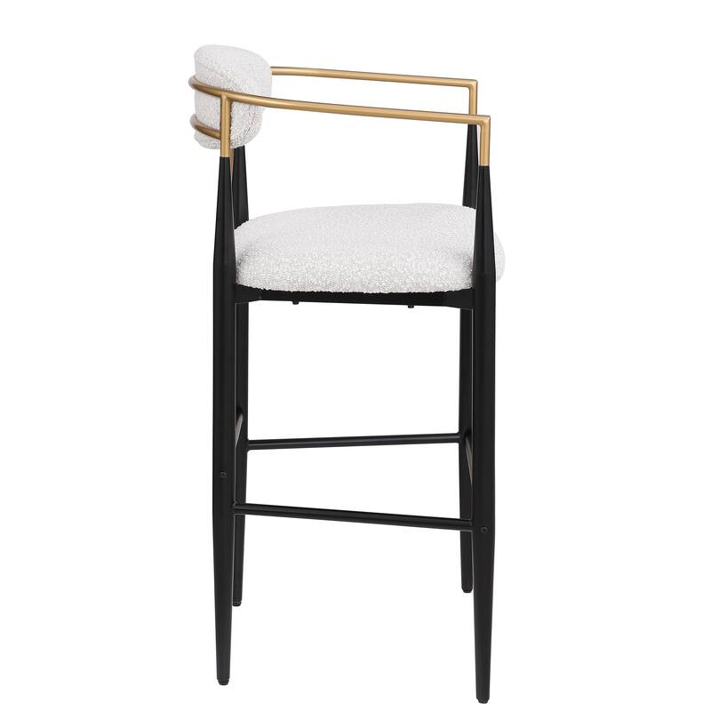 Modern Counter Stool Set - Comfortable, Sturdy Iron Frame