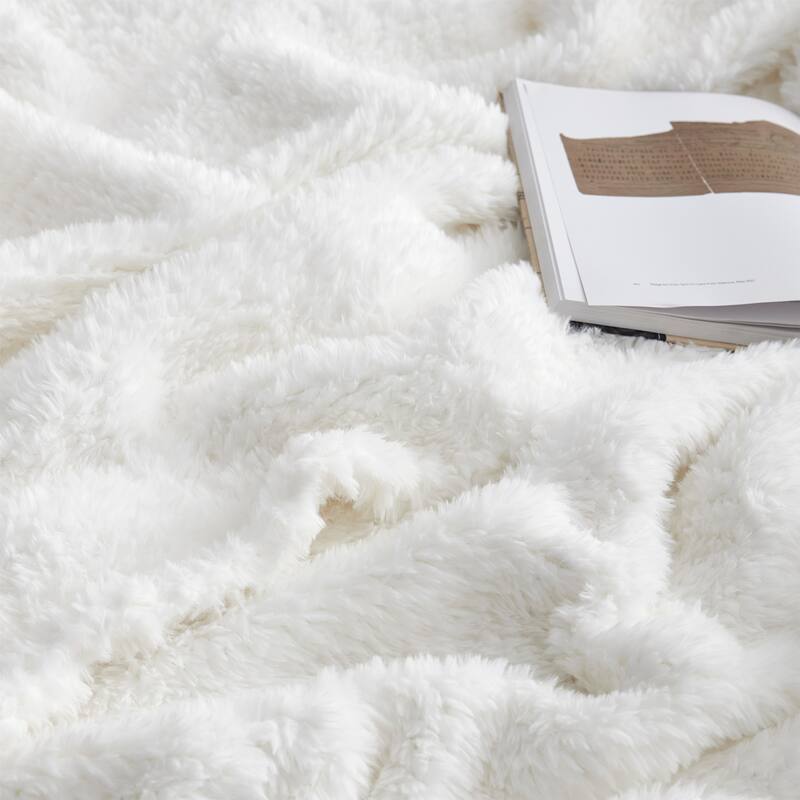 Longer than Long - Coma Inducer® Plush Blanket (100" x 180") - Holy White