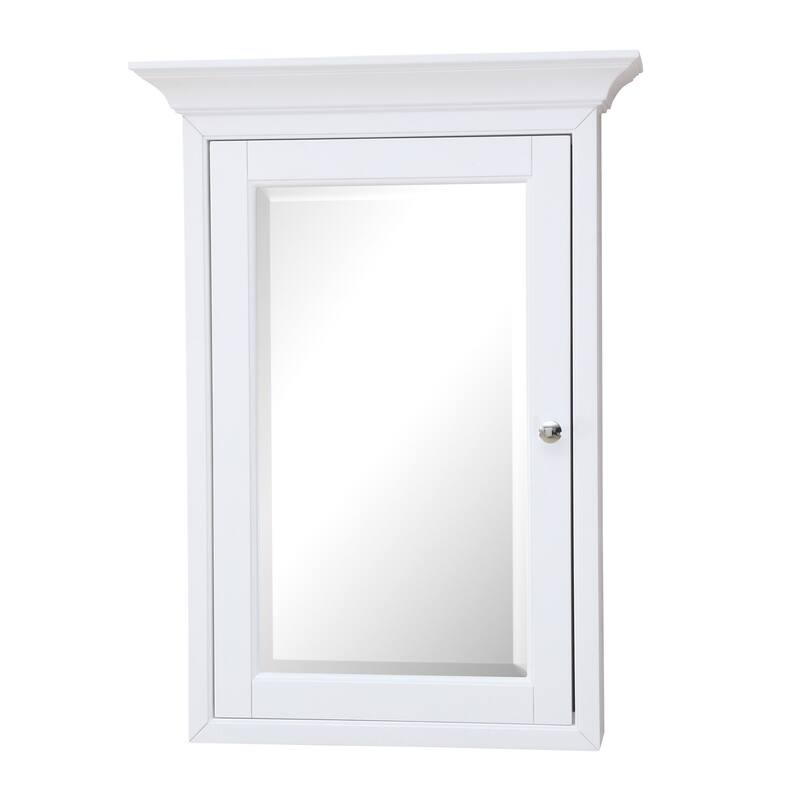 KitchenBathCollection Newport Wall-Mounted Medicine Cabinet - White