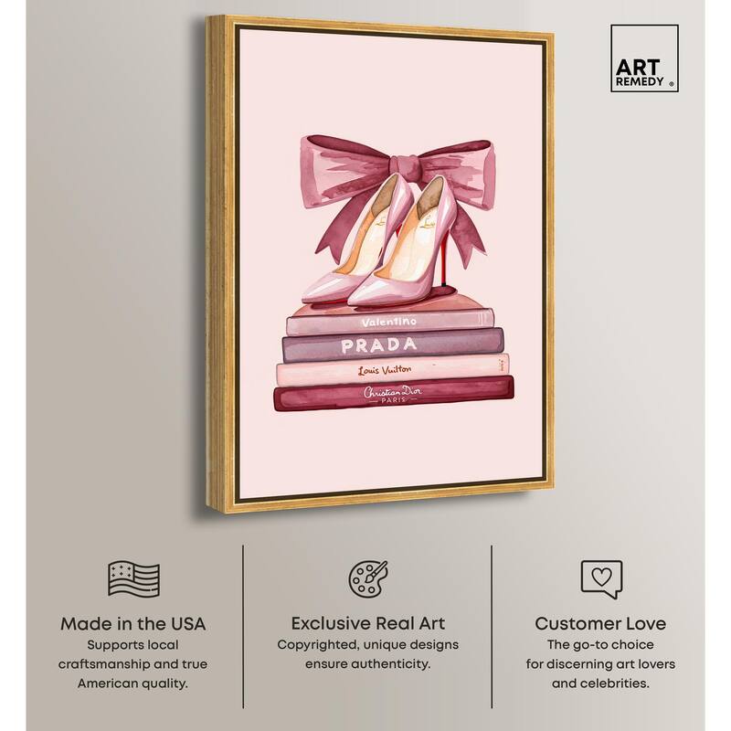 Stack of Fashion Canvas by Art Remedy