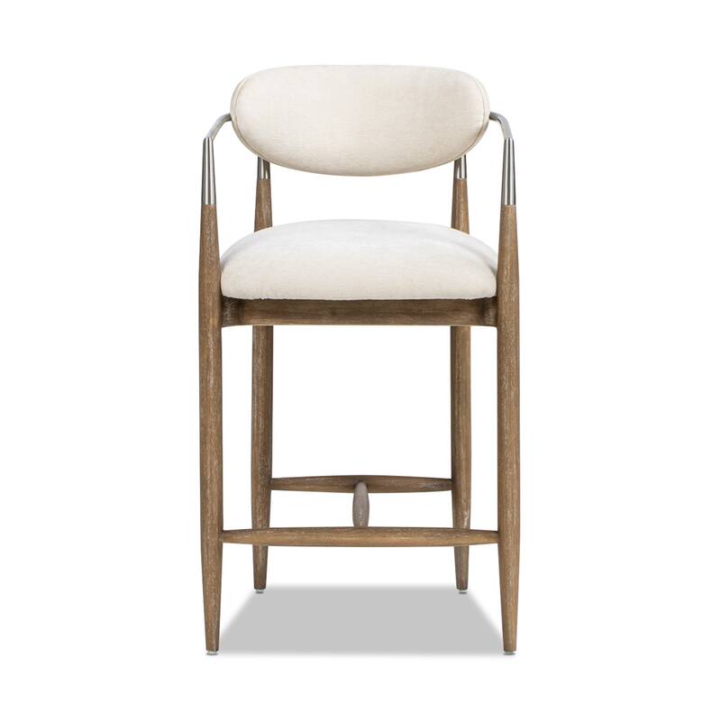 Artemis 26" Mixed Material Upholstered Counter Stool