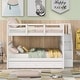 preview thumbnail 18 of 21, Merax Full over Full Stairway Bunk Bed with Drawer, Storage and Guard Rail