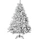 preview thumbnail 49 of 53, 6ft or 7ft Artificial Snow Flocked Christmas Tree with Metal Stable Stand Base for Indoor and Outdoor Holiday Decoration