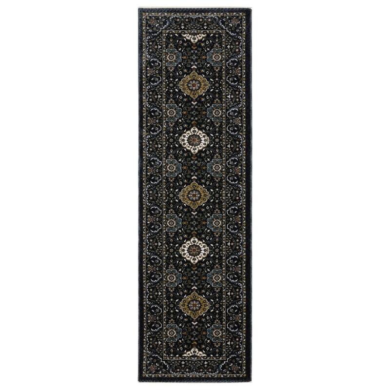HomeRootsMedallion Traditional Rectangle Area Rug