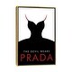 preview thumbnail 8 of 10, iCanvas "The Devil Wears Prada Minimalist Poster" by Popate Framed Gold - 26x18