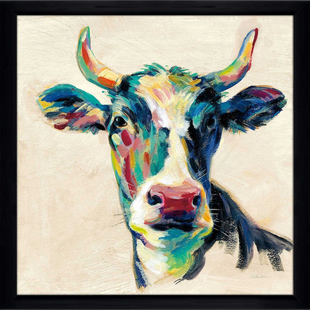 "Expressionistic Cow II" by Silvia Vassileva Print on Acrylic.