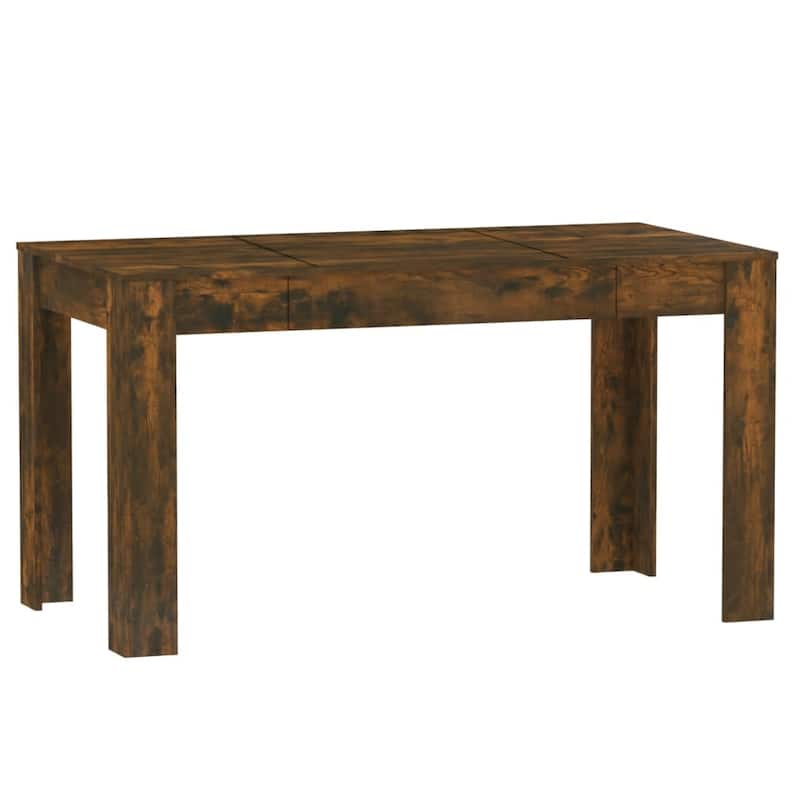 vidaXL Dining Table Engineered Wood Kitchen Dining Room Furniture Multi Colors - 55.1" x 29.3" x 29.9"