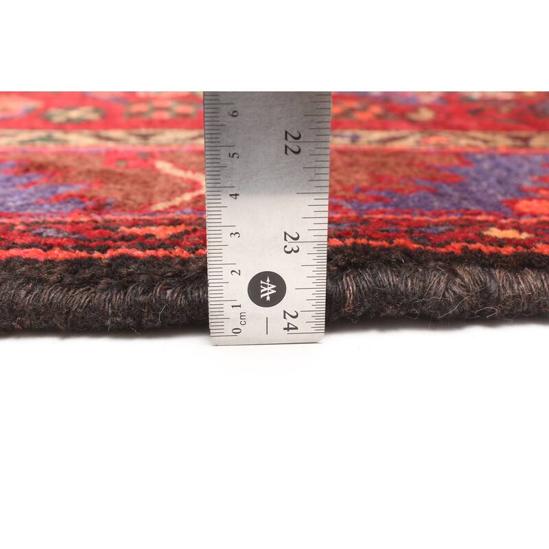 ECARPETGALLERY Hand-knotted Andelz Red Wool Rug - 4'3 x 6'10