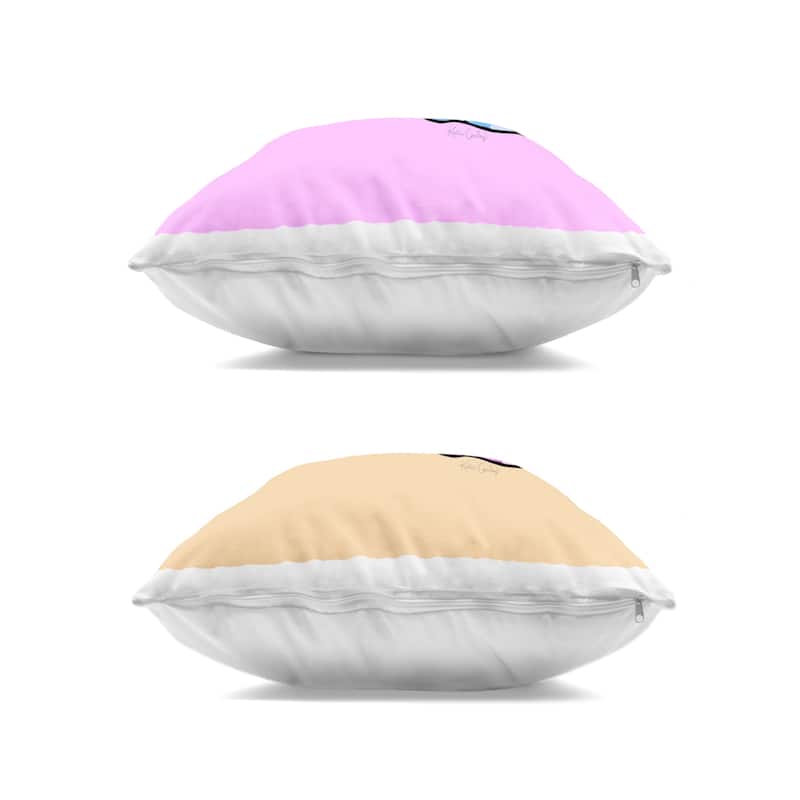 Stupell Bright Whimsy Dog Pairs Decorative Printed Throw Pillow Design by Katie Conley (Set of 2)