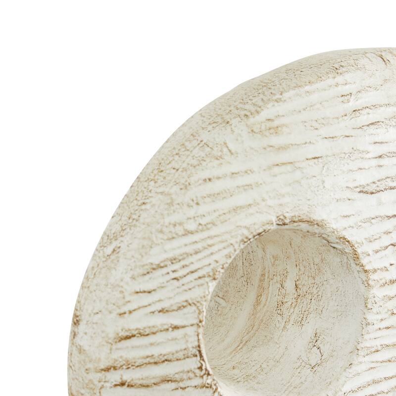 Ceramic Fish Sculpture - Set of 2 White - Roche River Decor - 4"W x 19"L x 13"H
