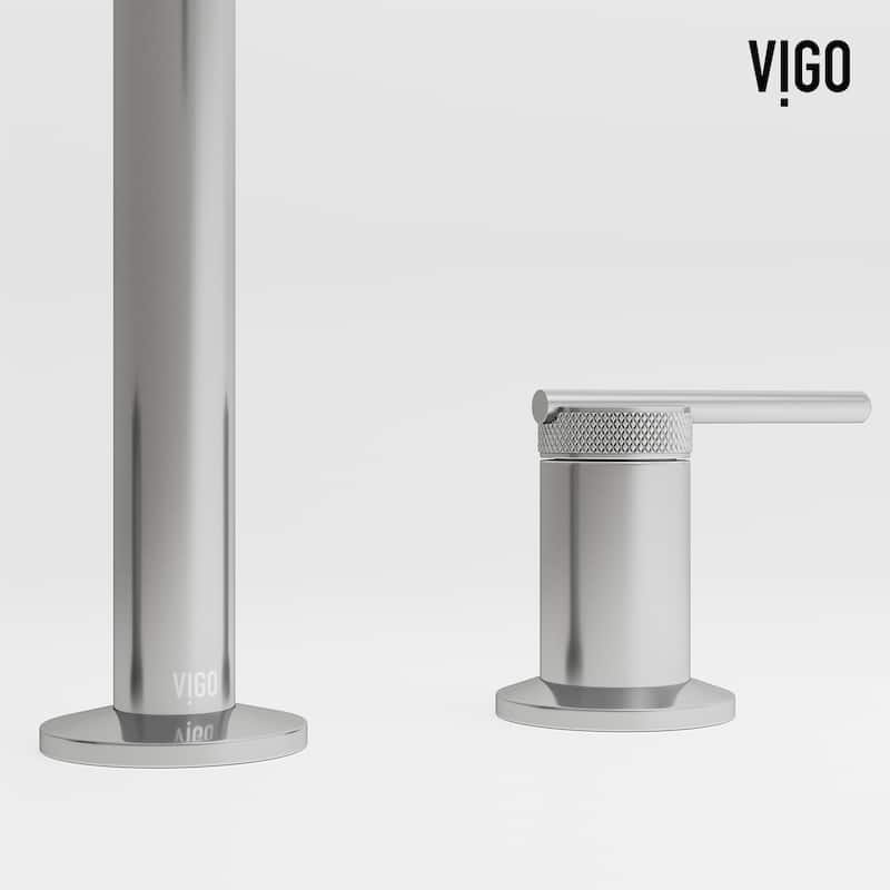 VIGO Sterling 7" H 2-Handle Widespread Bathroom Faucet