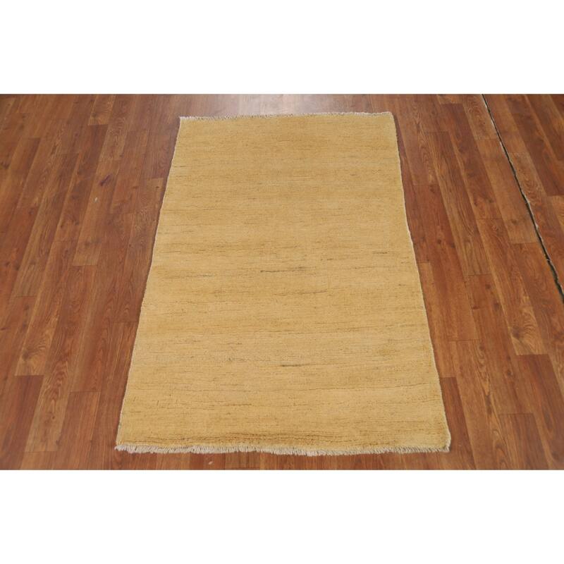 Modern Gabbeh Oriental Foyer Rug Handmade Contemporary Wool Carpet - 2'7"x 3'11"
