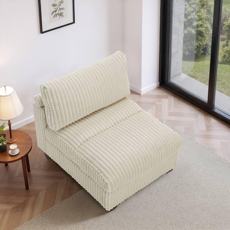 Plush Faux Fur Accent Sofa Chair