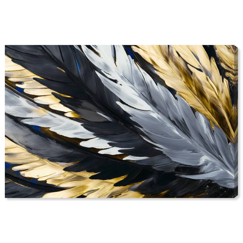 Wynwood Studio Abstract The Guardian s Texture Gold and Glam Wall Art Canvas Print
