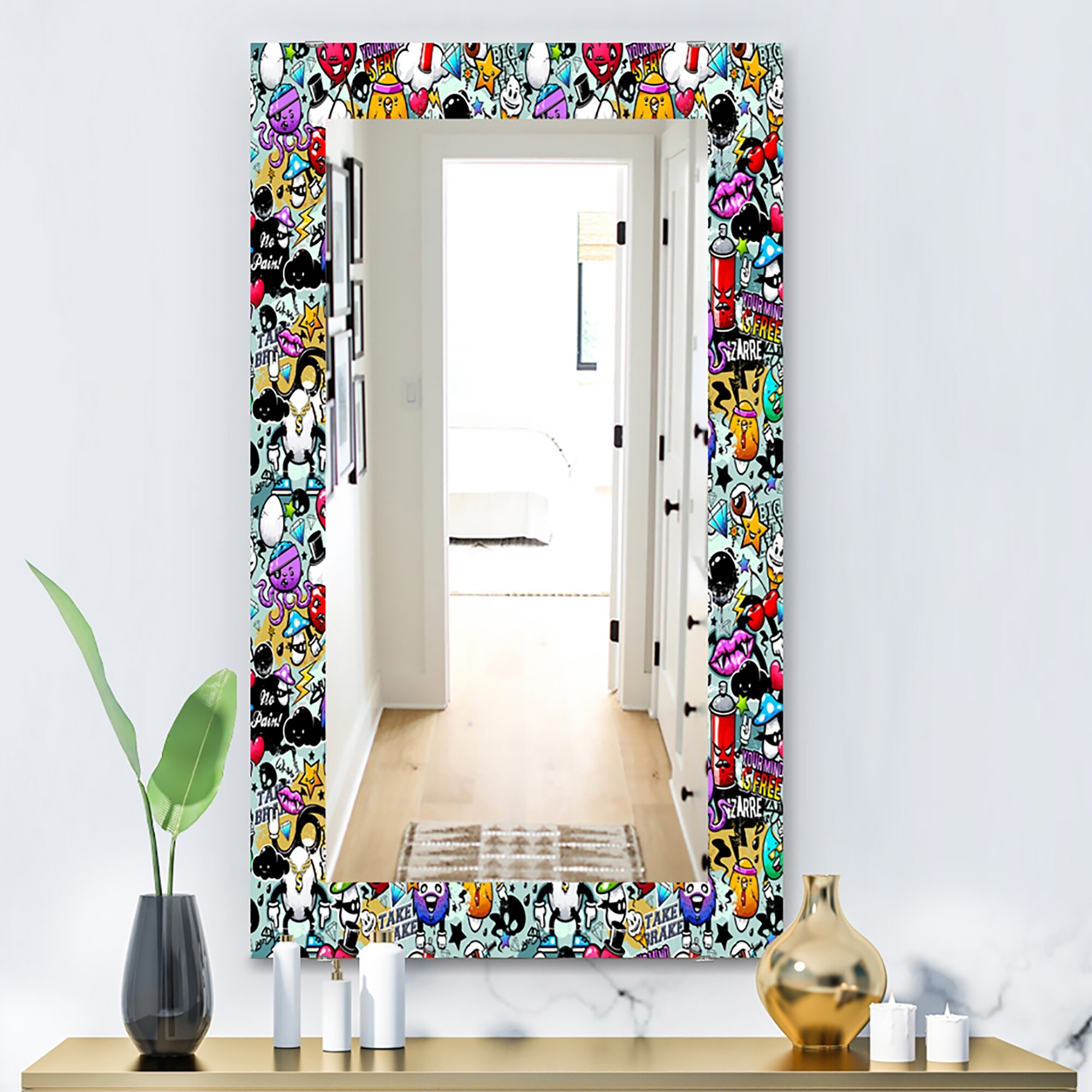 鏡 Wall Mirror Betsy Frame l KareDesign Kare Design Mirror Betsy Frame Metal 165x55 - buy at Galaxus