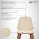 preview thumbnail 54 of 62, Brinley Walnut or Black Wood Upholstered Dining Chair
