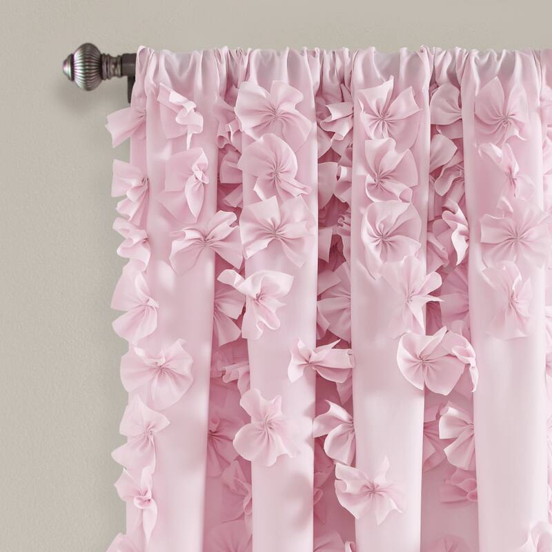 Silver Orchid Turpin Single Window Curtain Panel